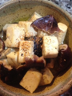 干し椎茸と豆腐のアヒージョ-レシピのメイン写真