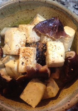 干し椎茸と豆腐のアヒージョ-レシピのメイン写真