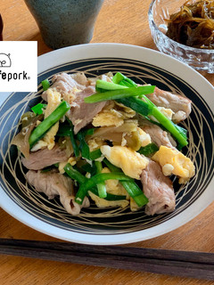 簡単激うま♪豚コマ肉とザーサイ炒め-レシピのメイン写真