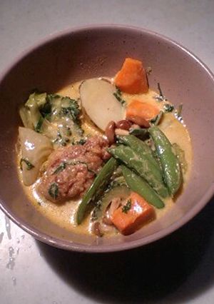 ゴーヤとモロヘイヤのイエローカレー-レシピのメイン写真