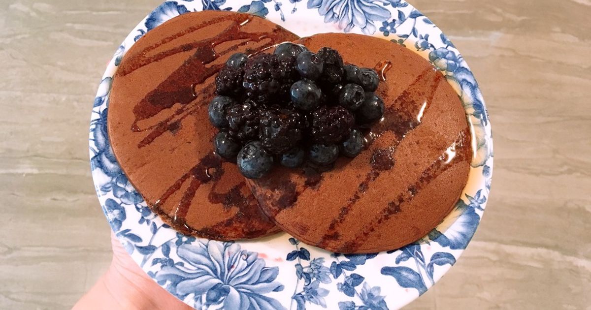 ヴィーガン カカオ入りそば粉パンケーキ by LillPiggy 【クックパッド