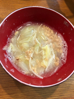 《めちゃうまい》味噌汁に納豆と酢!!!-レシピのメイン写真