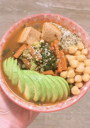 ヴィーガン　酸辣湯うどん-レシピのメイン写真