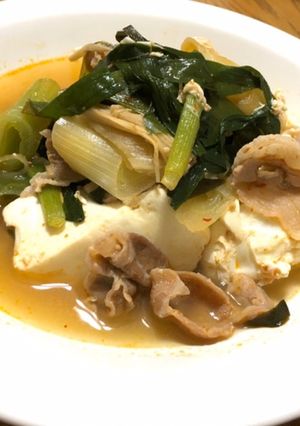 豆腐のキムチチゲ-レシピのメイン写真