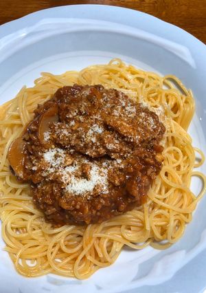 手作りミートソースのスパゲティ-レシピのメイン写真