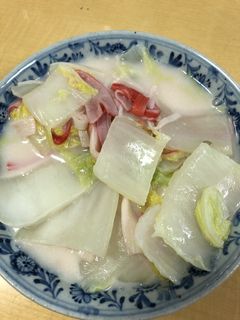 白菜とカニカマのミルク煮-レシピのメイン写真