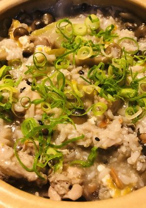 鶏肉とネギ＆キノコの雑穀雑炊-レシピのメイン写真