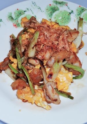 島らっきょうは炒めても美味しい-レシピのメイン写真