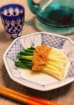 行者にんにくのごま味噌和え、他二品-レシピのメイン写真