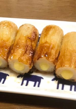 超簡単おつまみ！バター醤油チーズちくわ-レシピのメイン写真