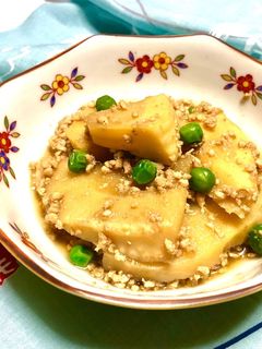 筍の鶏そぼろ煮餡掛け-レシピのメイン写真
