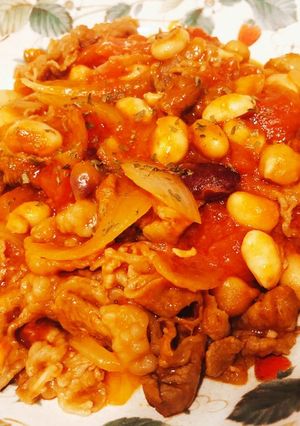 牛肉と豆のトマト煮込み-レシピのメイン写真