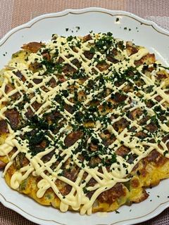 新玉ねぎとソーセージのお好み焼き-レシピのメイン写真