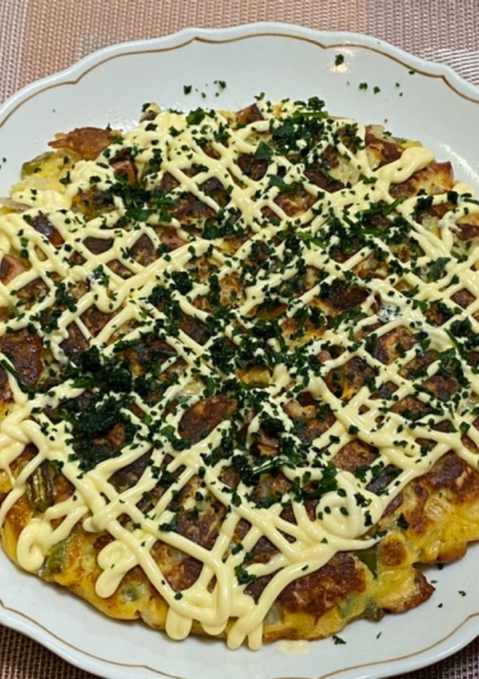 新玉ねぎとソーセージのお好み焼き-レシピのメイン写真