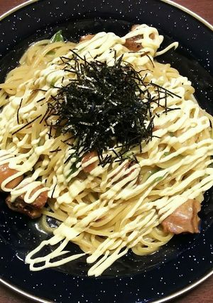 【1パン】タレ味缶詰めパスタ-レシピのメイン写真