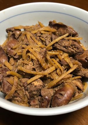 新生姜たっぷり！鶏の肝煮-レシピのメイン写真