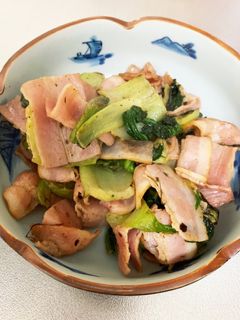 ✤チンゲン菜とベーコンの炒め物✤-レシピのメイン写真