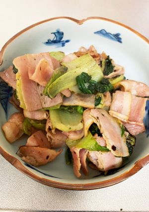 ✤チンゲン菜とベーコンの炒め物✤-レシピのメイン写真