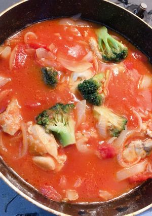鶏肉のトマト煮　ニンニク強め-レシピのメイン写真