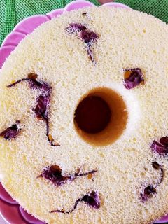 桜シフォンケーキ♪-レシピのメイン写真