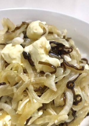 新たまねぎと塩昆布のクリームチーズ和え-レシピのメイン写真