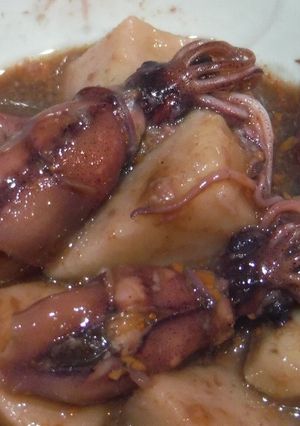 ホタルイカと里芋のコク甘煮-レシピのメイン写真