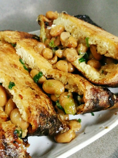 新潟名物*栃尾の油揚げで挟み納豆焼き*-レシピのメイン写真