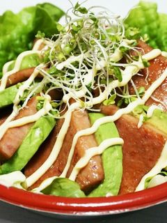肉ダイエット丼2★きのこアボカドスパム丼-レシピのメイン写真