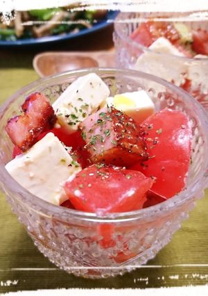 クリチとベーコンの簡単カプレーゼ風☆-レシピのメイン写真