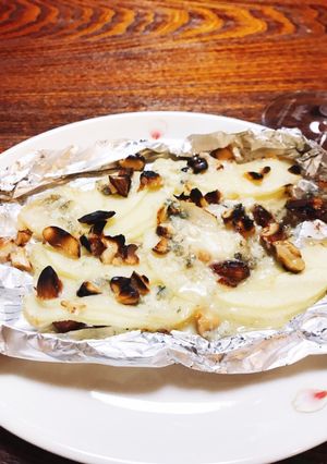 3分で！りんごとブルーチーズのおつまみ-レシピのメイン写真