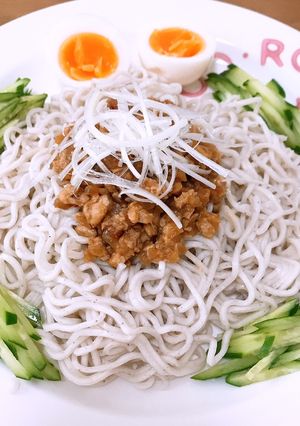 ♡鶏肉でジャージャー麺♡-レシピのメイン写真