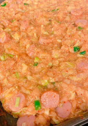 お店の味☆明太餅チーズもんじゃ焼き◡̈⋆-レシピのメイン写真