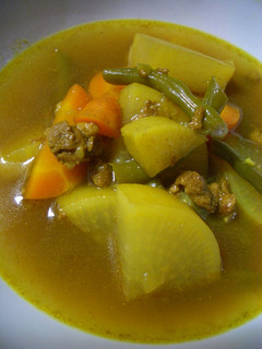 根菜と豚肉の和風カレースープ-レシピのメイン写真
