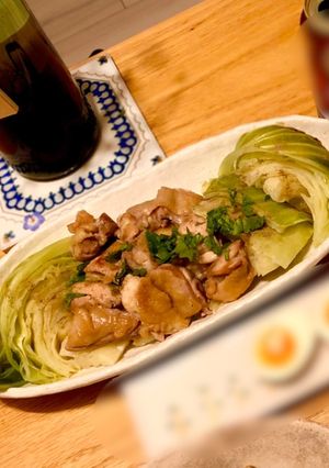 超簡単！本格的！春キャベツと鶏肉の蒸し煮-レシピのメイン写真