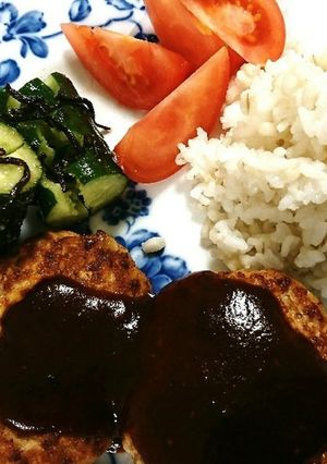 『豆腐とひき肉1対1』ふわふわハンバーグ-レシピのメイン写真