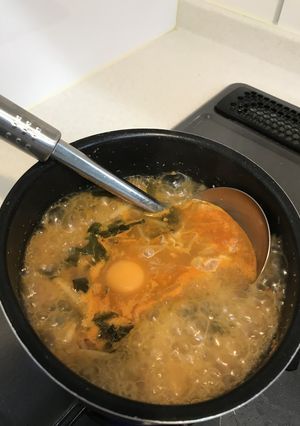 時短！みそ汁アレンジ☆韓国風雑炊-レシピのメイン写真