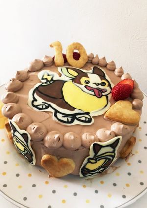 お誕生日ケーキ＊ワンパチ（ポケモン）-レシピのメイン写真