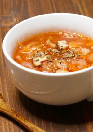 野菜だけで旨味たっぷりトマトスープ-レシピのメイン写真