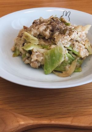 春キャベツとツナのチーズリゾット-レシピのメイン写真
