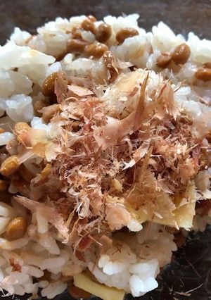 手抜きの納豆おかかチーズご飯-レシピのメイン写真