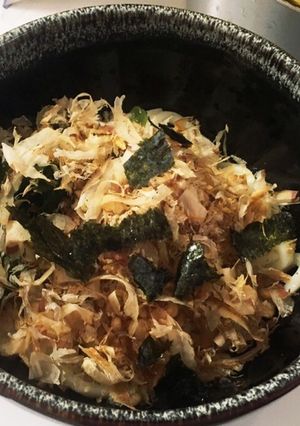 かつおぶしわっさり釜玉うどん-レシピのメイン写真