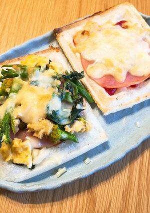 お餅をイタリアンに♫もっふるでピザ-レシピのメイン写真