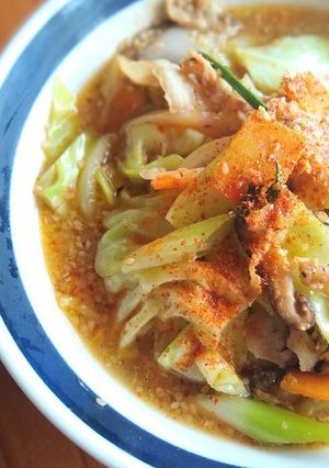 stay homeで肉野菜味噌ラーメン。-レシピのメイン写真