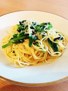 菜の花としらすのペペロンチーノ-レシピのメイン写真