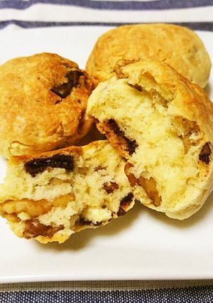 HMで簡単♫チョコとくるみのスコーン-レシピのメイン写真