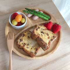 カフェ風レーズンパンのフレンチトースト-レシピのメイン写真