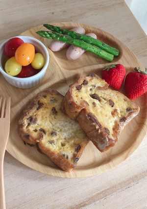 カフェ風レーズンパンのフレンチトースト-レシピのメイン写真