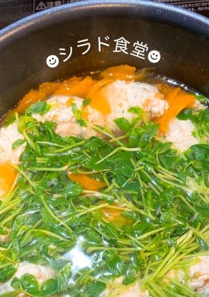 メインにもなる！具沢山鶏団子春雨スープ-レシピのメイン写真