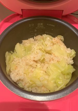 簡単！！たらこソース炊き込みキャベツご飯-レシピのメイン写真