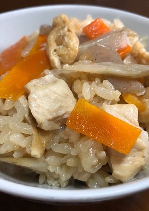 懐かしい味,うちのかしわご飯-レシピのメイン写真